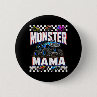 Badge Rond 5 Cm Monster Truck Mama Family Matching Monster Trucks