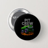 Badge Rond 5 Cm Monster Truck T Crew Family Matching Birthday Part (Devant & derrière)