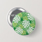 BADGE ROND 5 CM MONSTERA (Devant & derrière)