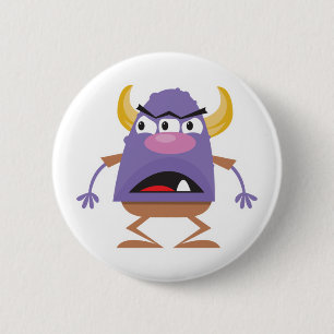 Badge Rond 5 Cm monstre à trois yeux