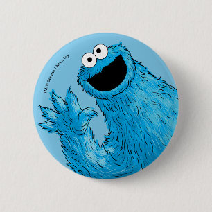 Badge Rond 5 Cm Monstre au bout de cette histoire Cookie
