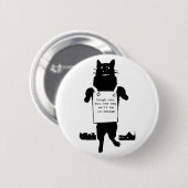 Badge Rond 5 Cm Monstre Cat (Devant & derrière)
