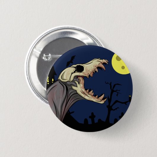 Badge Rond 5 Cm Monstre crâne (Devant & derrière)