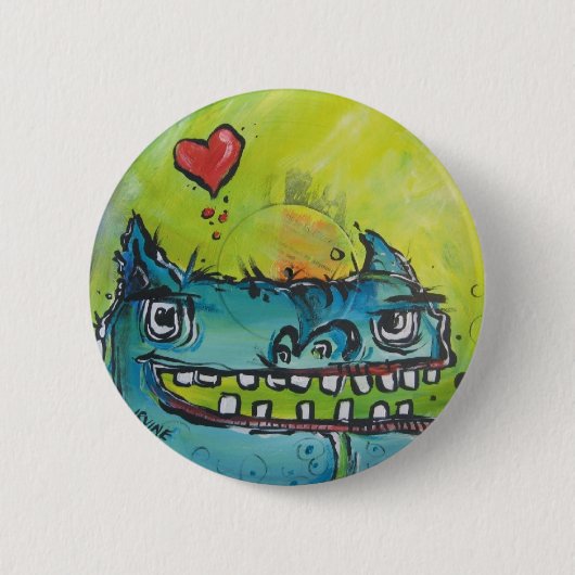 Badge Rond 5 Cm Monstre dans l'amour 2 (Devant)