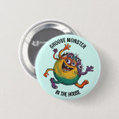 Badge Rond 5 Cm Monstre dansant (Devant & derrière)
