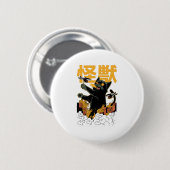 Badge Rond 5 Cm Monstre de chat de Kaiju anime (Devant & derrière)