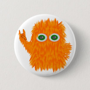 Badge Rond 5 Cm Monstre de musique