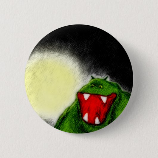 Badge Rond 5 Cm Monstre de nuit (Devant)