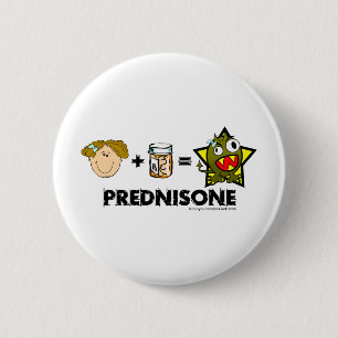Badge Rond 5 Cm Monstre de prednisone