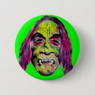 Badge Rond 5 Cm monstre d'horreur effrayant