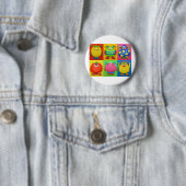 Badge Rond 5 Cm Monstres (En situation)