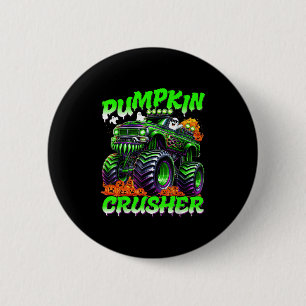 Badge Rond 5 Cm Monstres de camion écraseur de citrouille fantômes