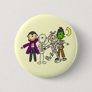 Badge Rond 5 Cm Monstres d'Halloween Tshirts et Cadeaux