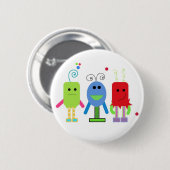 Badge Rond 5 Cm Monstres ridicules (Devant & derrière)