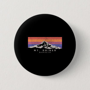 Badge Rond 5 Cm Mont Rainier Washington Montagne Ascension Mt Eté