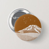 Badge Rond 5 Cm Mont Taranaki (Devant & derrière)