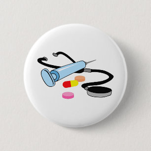 BADGE ROND 5 CM MONTAGE MÉDICALE