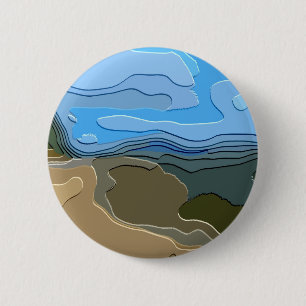 BADGE ROND 5 CM MONTAGNE