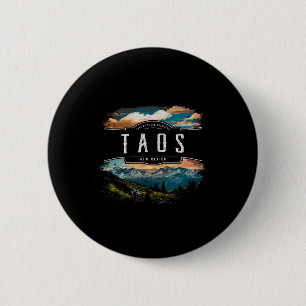 Badge Rond 5 Cm Montagnes de Taos Nouveau-Mexique Randonnée Extéri