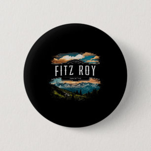 Badge Rond 5 Cm Montagnes Fitz Roy Argentine Randonnée Extérieur V