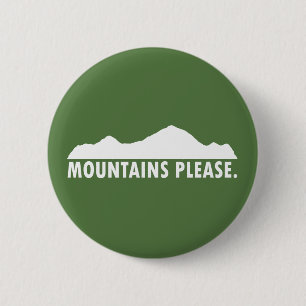 Badge Rond 5 Cm Montagnes S'Il Vous Plaît