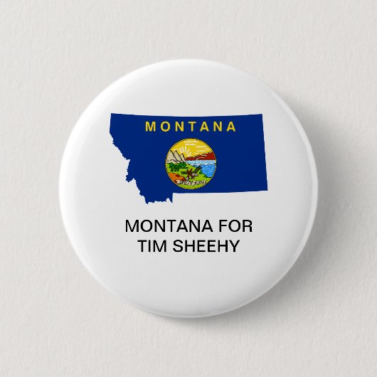 Badge Rond 5 Cm MONTANA POUR Tim Sheehy (Devant)