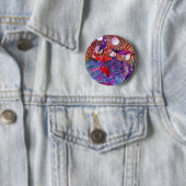 Badge Rond 5 Cm Monte des vagues (En situation)