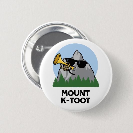Badge Rond 5 Cm Monte K-Toot Funny Mountain Pun (Devant & derrière)