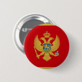 Badge Rond 5 Cm Monténégro (Devant & derrière)