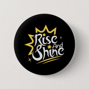 Badge Rond 5 Cm Monter et briller