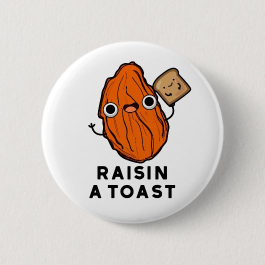 Badge Rond 5 Cm Monter Un Jeu De Nourriture Drôle Du Toast (Devant)