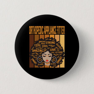 Badge Rond 5 Cm Monteur d'appareils orthopédiques Mois de l'histoi