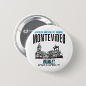 Badge Rond 5 Cm Montevideo (Devant & derrière)