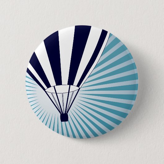 Badge Rond 5 Cm montgolfière (Devant)