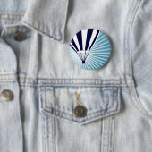 Badge Rond 5 Cm montgolfière (En situation)