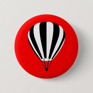 Badge Rond 5 Cm montgolfière de fond de soleil