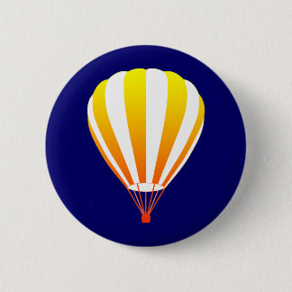Badge Rond 5 Cm montgolfière de fond de soleil