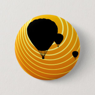Badge Rond 5 Cm montgolfières