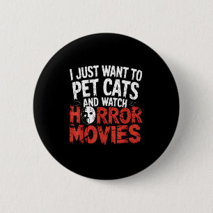 Badge Rond 5 Cm Montre drôle de fan de film d'horreur - Amateur de
