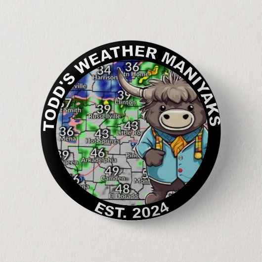 Badge Rond 5 Cm Montre Ton Esprit De Yak ! (Devant)