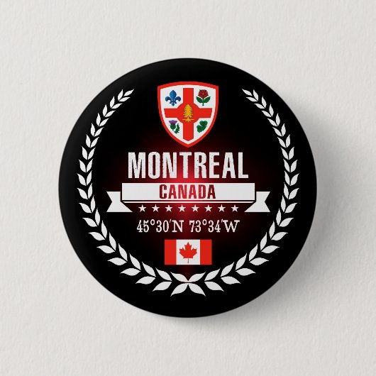 Badge Rond 5 Cm Montréal (Devant)