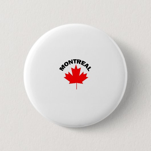 Badge Rond 5 Cm Montréal, Québec (Devant)