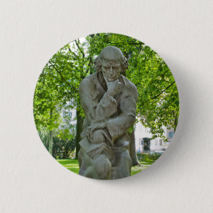 Badge Rond 5 Cm Monument de Paracelse à Salzbourg