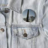 Badge Rond 5 Cm Monument de Washington dans le paysage d'hiver II (En situation)