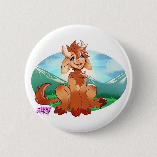 Badge Rond 5 Cm Moo moo (Devant)