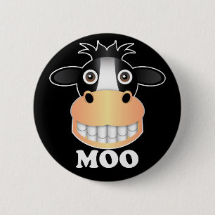 Badge Rond 5 Cm Moo - Standard, 2¼ Inch Round Button