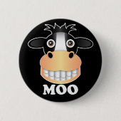 Badge Rond 5 Cm Moo - Standard, Bouton rond De 2¼ Pouce  (Devant)