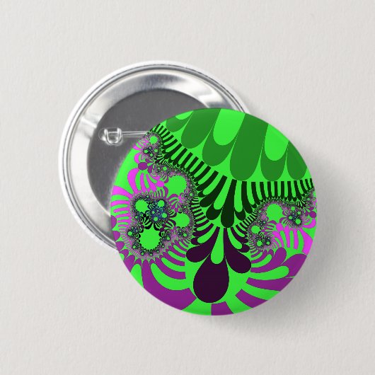 Badge Rond 5 Cm Mood de raisin vert (Devant & derrière)