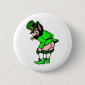 Badge Rond 5 Cm Mooning Leprechaun (Devant)