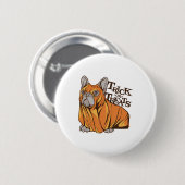Badge Rond 5 Cm Mops d'Halloween (Devant & derrière)